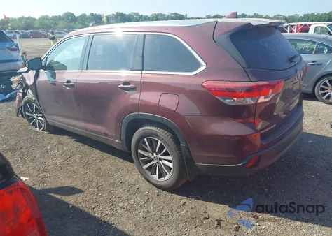 2018 Toyota Highlander Xle from USA, damaged, VIN 5TDJZRFH8JS845804